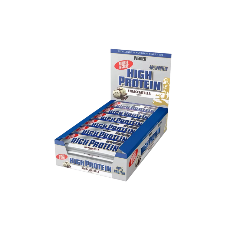 Weider 40% Protein Bar 24 × 50 g – Stracciatella