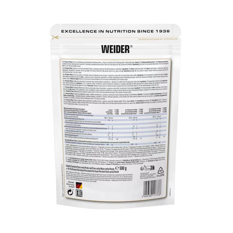 Weider Premium Whey Protein – Vanilla Ice Cream – 500 g