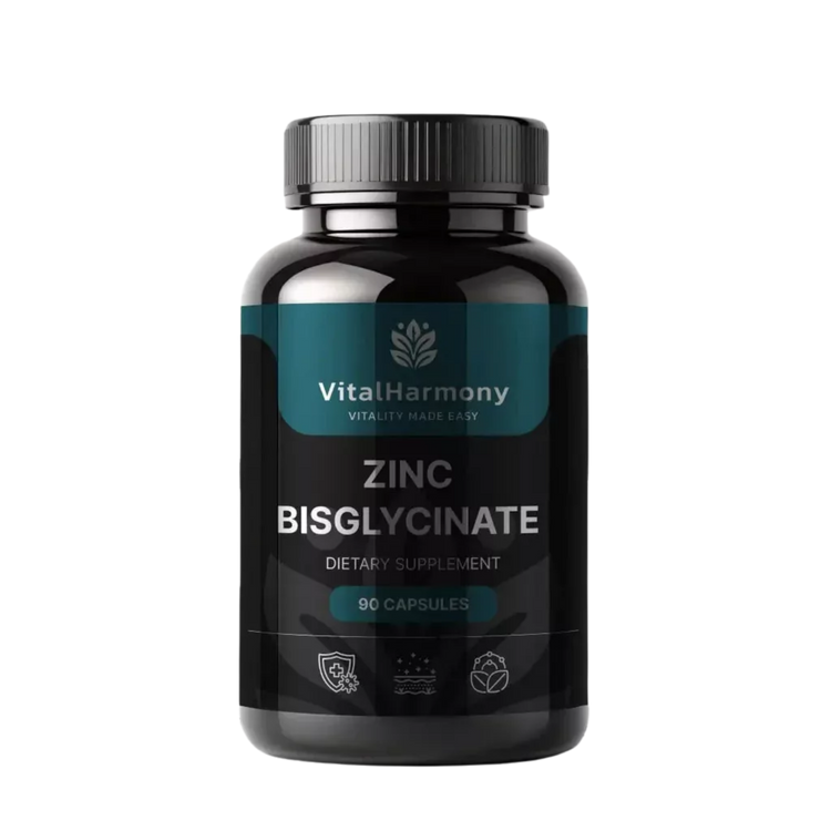 VitalHarmony Zinc Bisglycinate – 90 Capsules