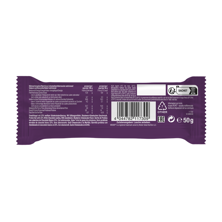 Weider Joe's Soft Bar – 12 Stk – Blaubeer-Käsekuchen
