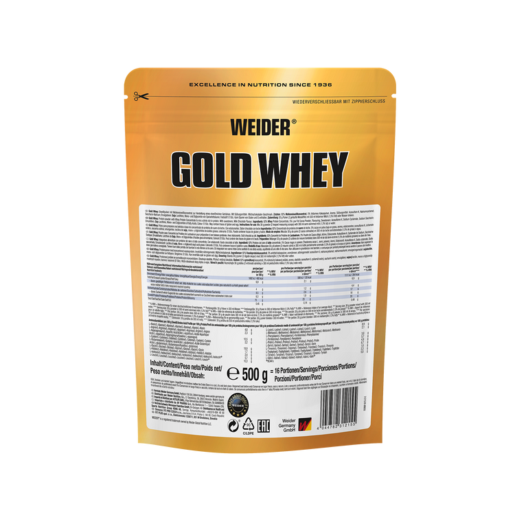Weider Gold Whey - 500 g - Milchschokolade