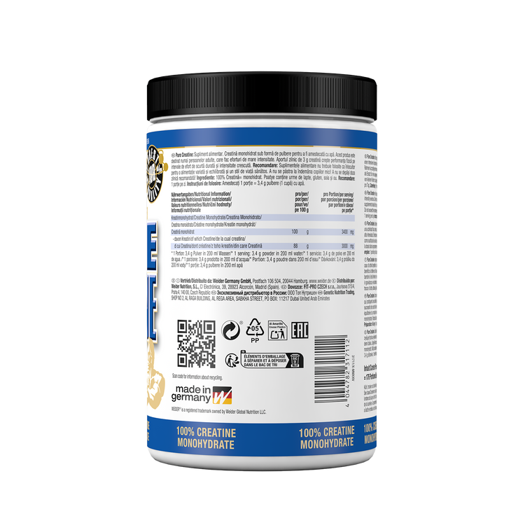 Weider Pure Creatine Creapure® – Kreatin Monohydrat – 600 g