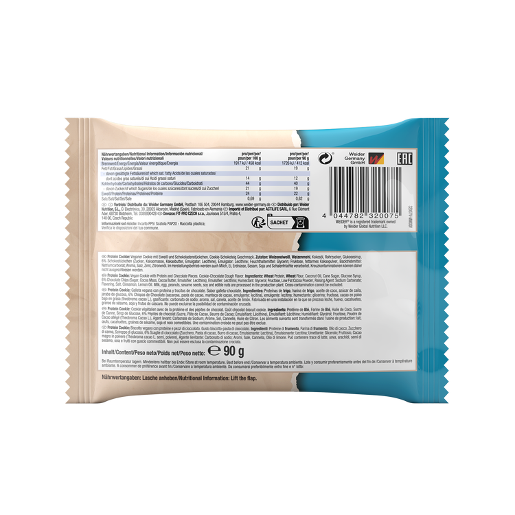 Weider Protein Cookie – 12 Stk – Schokokekse