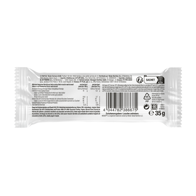Weider Classic Bar - 35 g - 24 Stk - Joghurt-Müsli