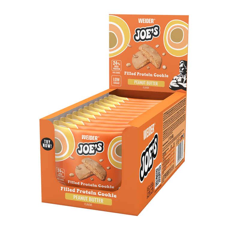 Weider Joe's Filled Protein Cookie – 12x60 g – Erdnussbutter