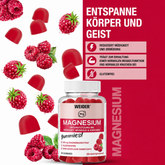 Weider Magnesium Gummies – Himbeere - 48 Stk