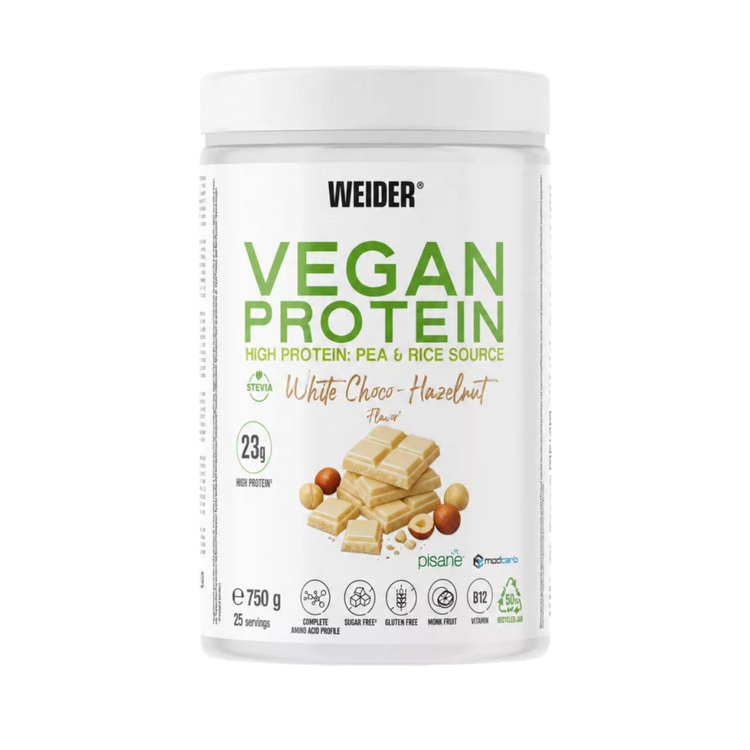 Weider Vegan Protein – White Schoko-Hazelnut – 750 g
