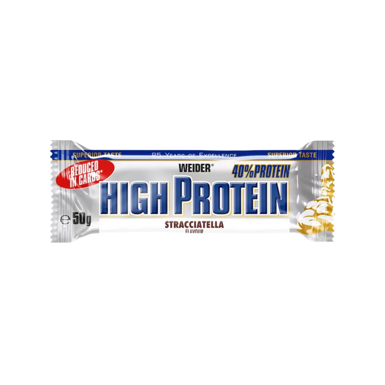 Weider 40% Protein Bar 24 × 50 g – Stracciatella