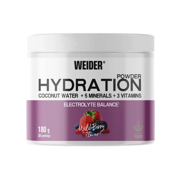 Weider Hydration Electrolyte Drink Powder – Wild Berry – 180 g