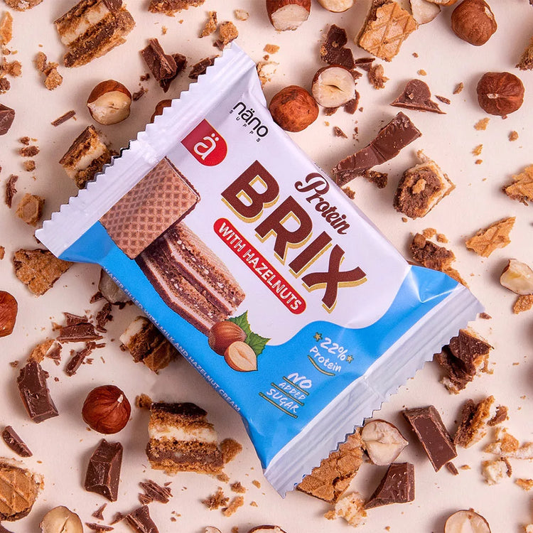 Nano Supps Protein BRIX Waffel – 25g – Haselnuss