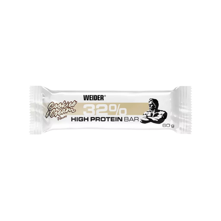 Weider 32% Protein Bar 12 x 60 g – Cookies & Cream