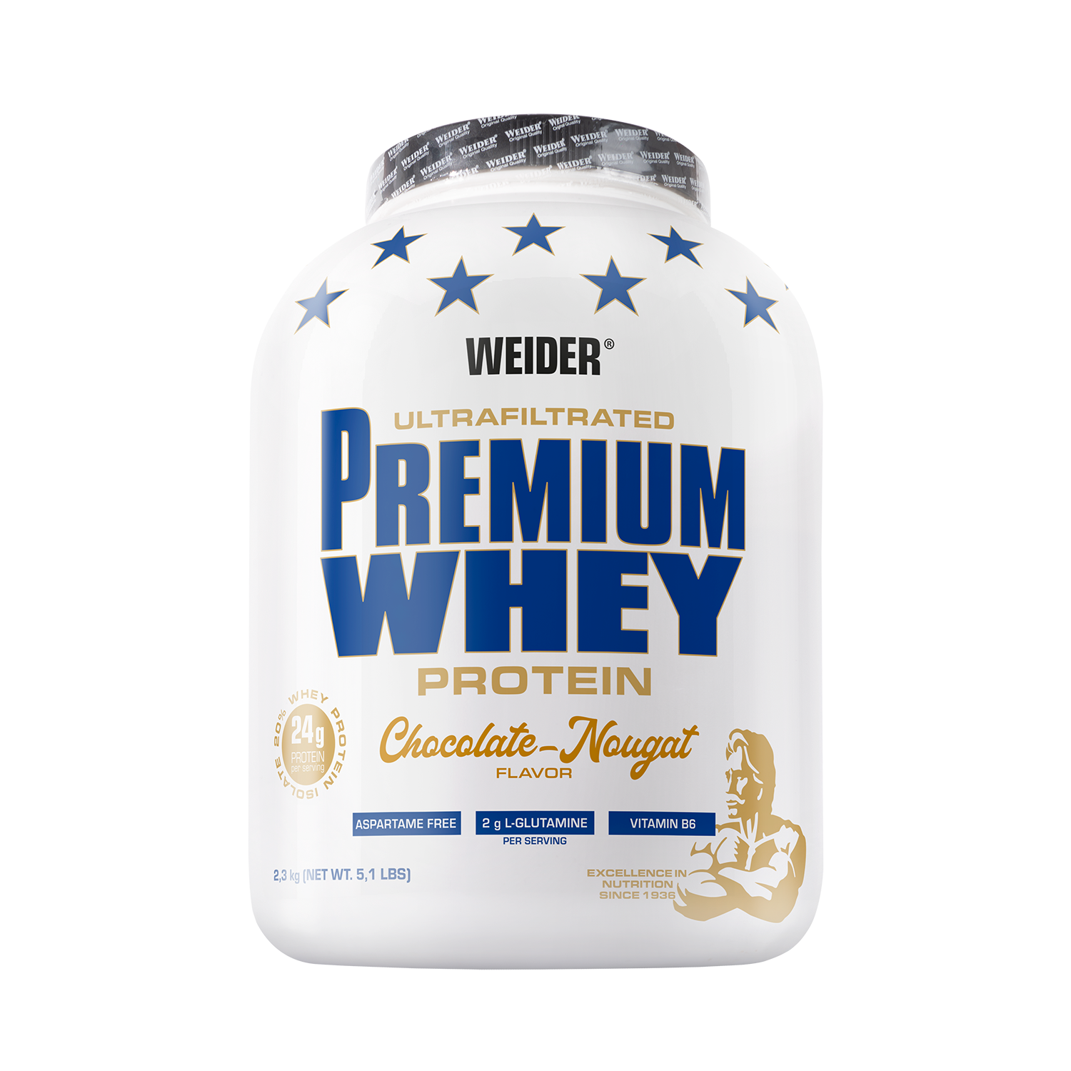 Weider Premium Whey Schokoladen-Nougat 2.3 kg