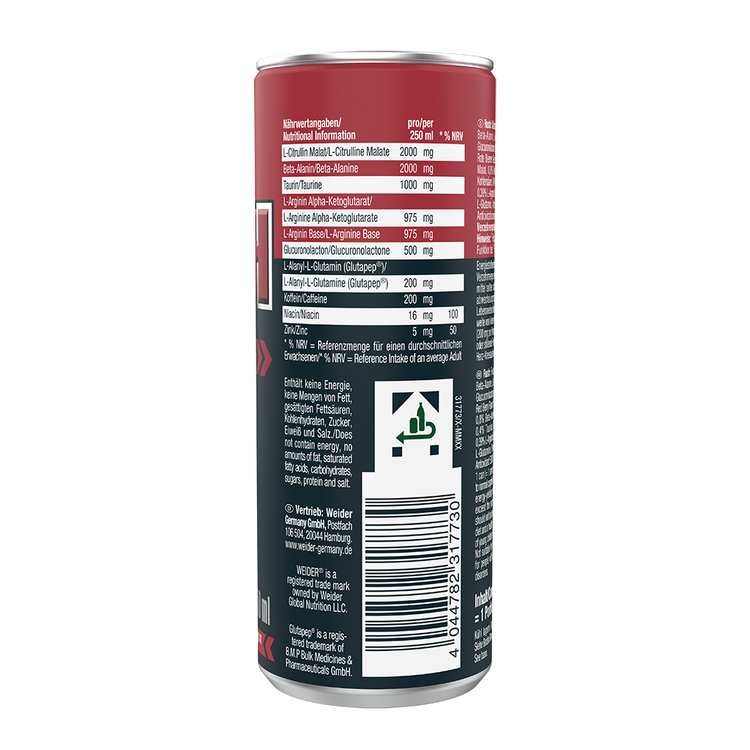 Weider Rush RTD Energy Drink – Berry Blast