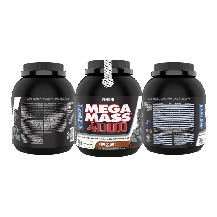 Weider Mega Mass® 4000 - 3 kg - Schoko