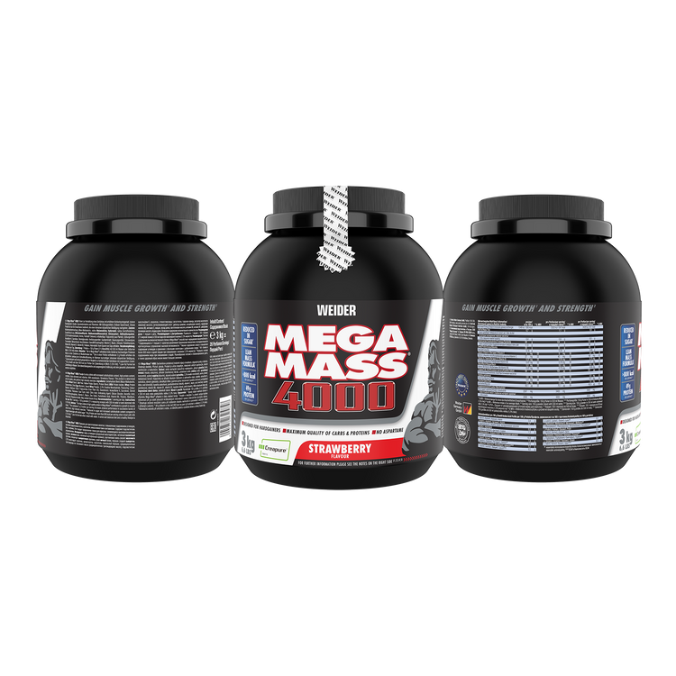 Weider Mega Mass® 4000 - 3 kg - Erdbeere