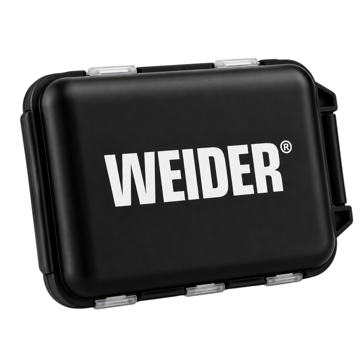 Weider Pill Box – Tablettenbox mit 10 Fächern – Schwarz