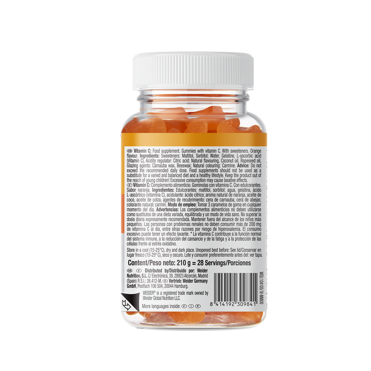 Weider Vitamin-C Gummy Vitamin – Orange