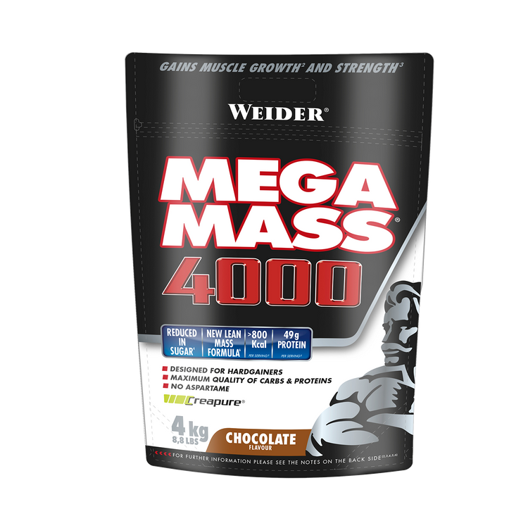 Weider Mega Mass® 4000 – 4 kg – Schoko