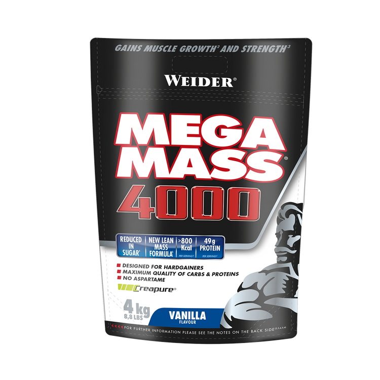 Weider Mega Mass® 4000 – 4 kg – Vanille