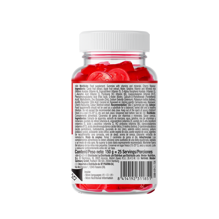 Weider MultiKids Gummy Vitamin – Kirsche