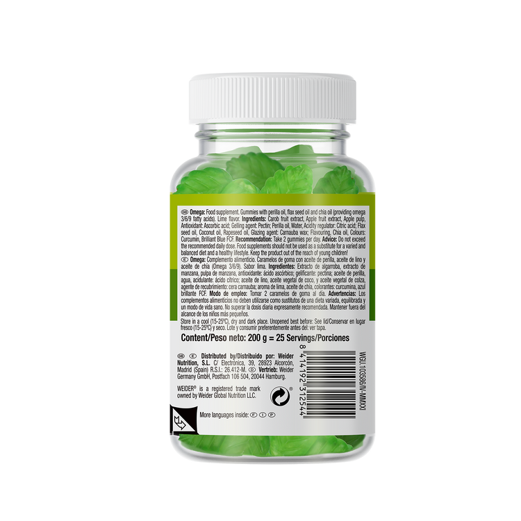 Weider Omega Gummy Vitamin – Limette