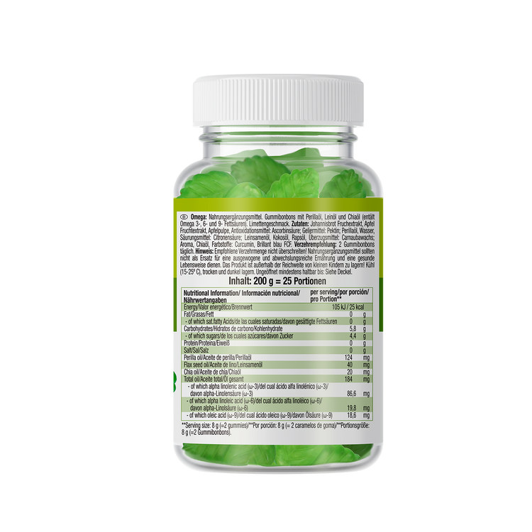 Weider Omega Gummy Vitamin – Limette