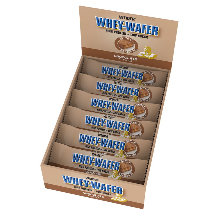Weider 32% Whey-Wafer Bar - Schokolade - 12 Stk