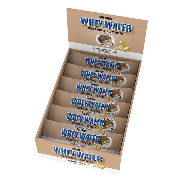 Weider 32% Whey-Wafer Bar - Stracciatella - 12 Stk