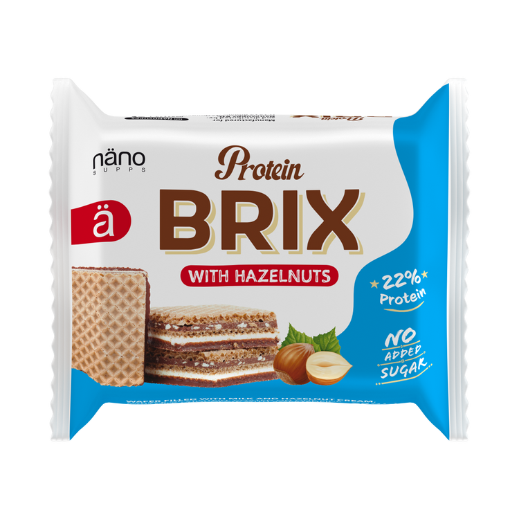 Nano Supps Protein BRIX Waffel – 25g – Haselnuss
