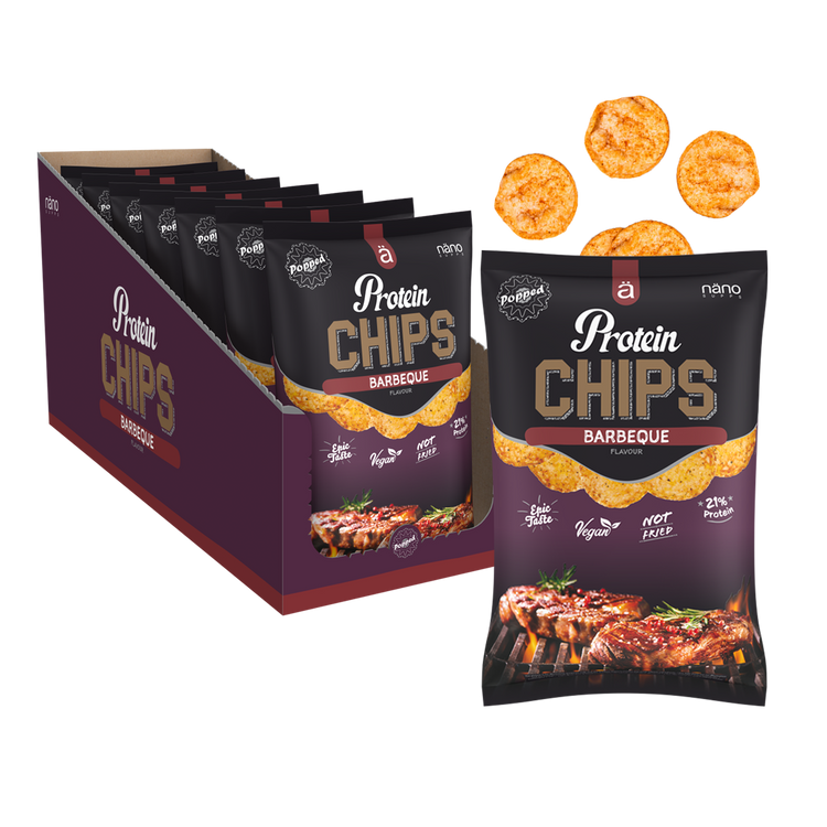 Nano Supps Protein Chips – 8x40g – Barbecue-Geschmack