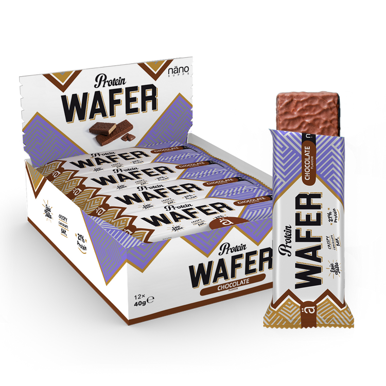 Nano Supps Protein Wafer Eiweißriegel – 12x40g – Schokolade