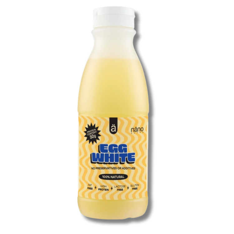 Nano Supps Egg White Liquid Flüssiges Eiklar – 500ml – Geschmacksneutral