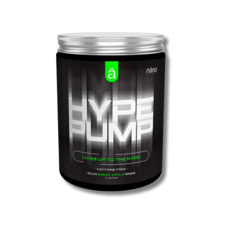 Nano Supps Hype Pump Pre-Workout – 420g – Sour Green Apple Rings
