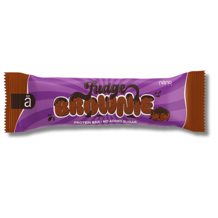 Nano Supps Protein Bar – 55g – Brownie Fudge
