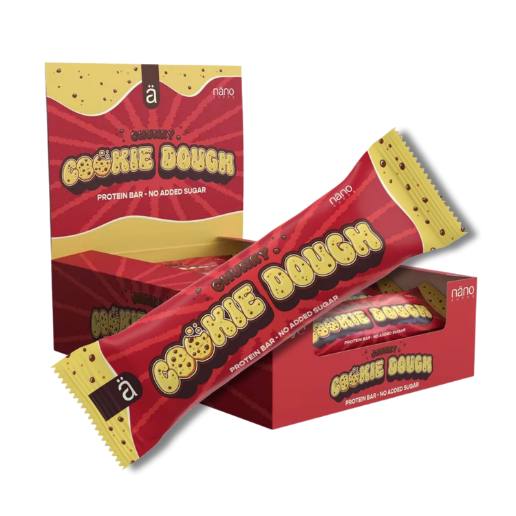 Nano Supps Protein Bar – 12x55g – Chunky Cookie Dough
