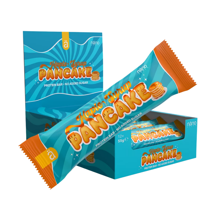 Nano Supps Protein Bar – 12x55g – Maple Syrup & Pancake