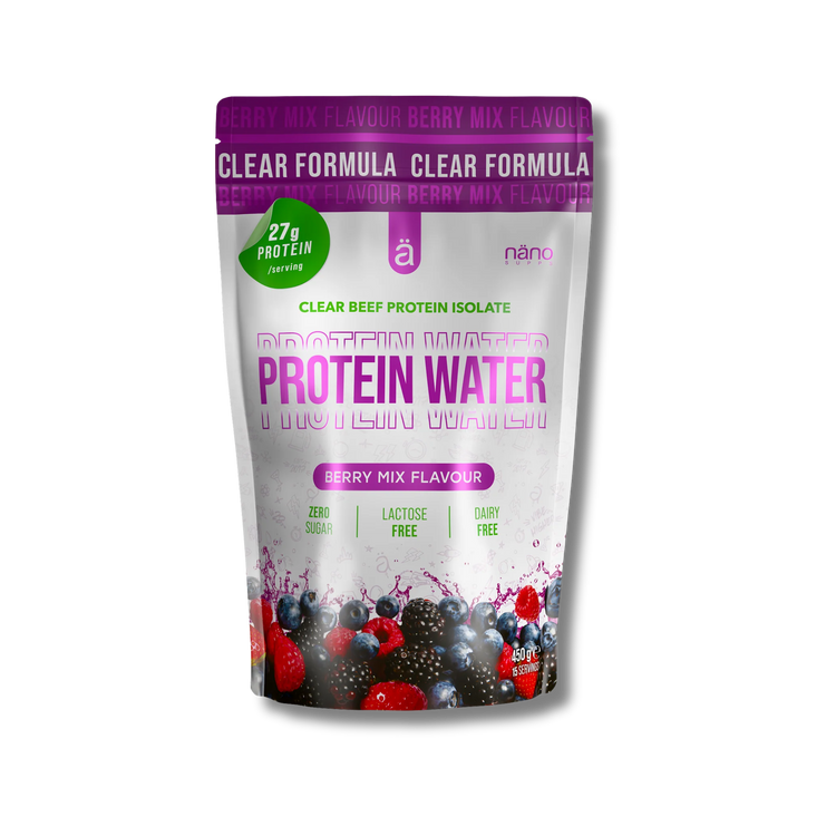 Nano Supps Protein Water Clear Beef Isolate – 450g – Berry Mix