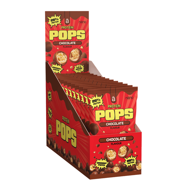 Nano Supps Protein Pops Schokokugeln – 12x38g – Schokolade