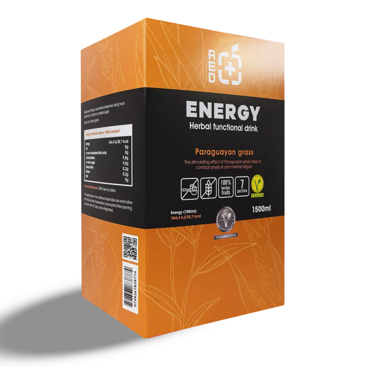 RedPower Energy – Funktionelles Kräutergetränk – 1500 ml