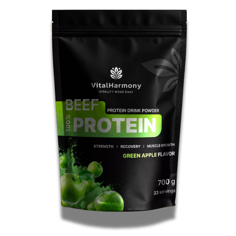 VitalHarmony Beef Protein – Grüner Apfel – 700 g