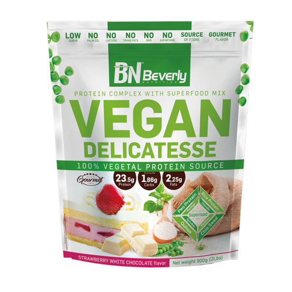 Beverly Nutrition Vegan Protein – Erdbeere-Weisse Schokolade