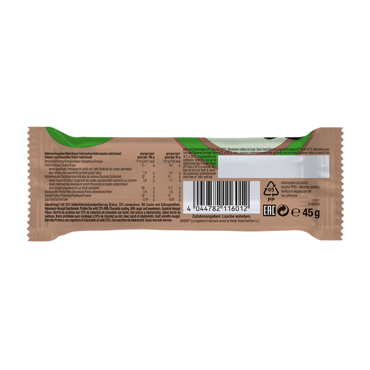 Weider Joe's Core Bar - 1 Stk - Haselnuss-Nougat