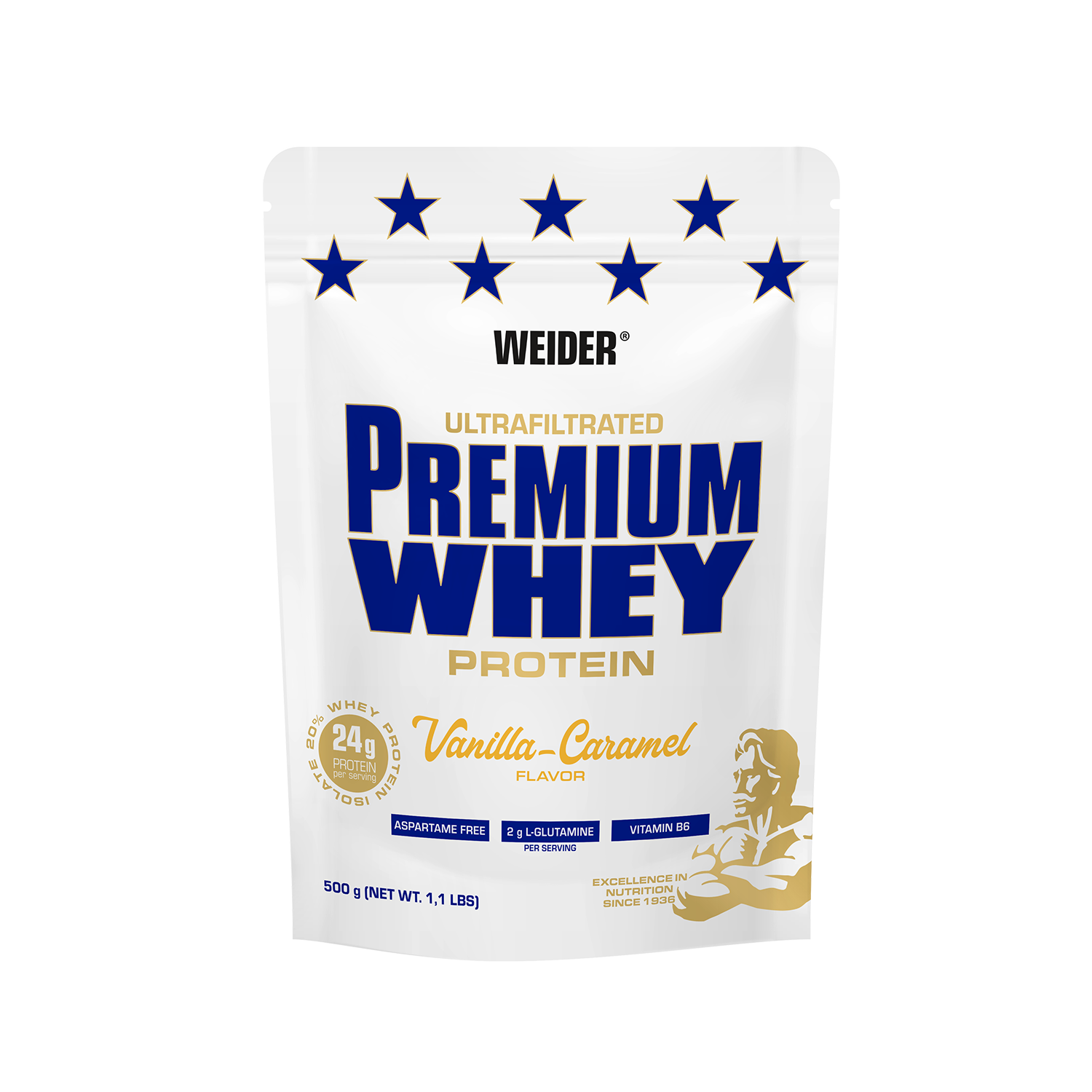 Weider Premium Whey Vanille-Karamell 500 g