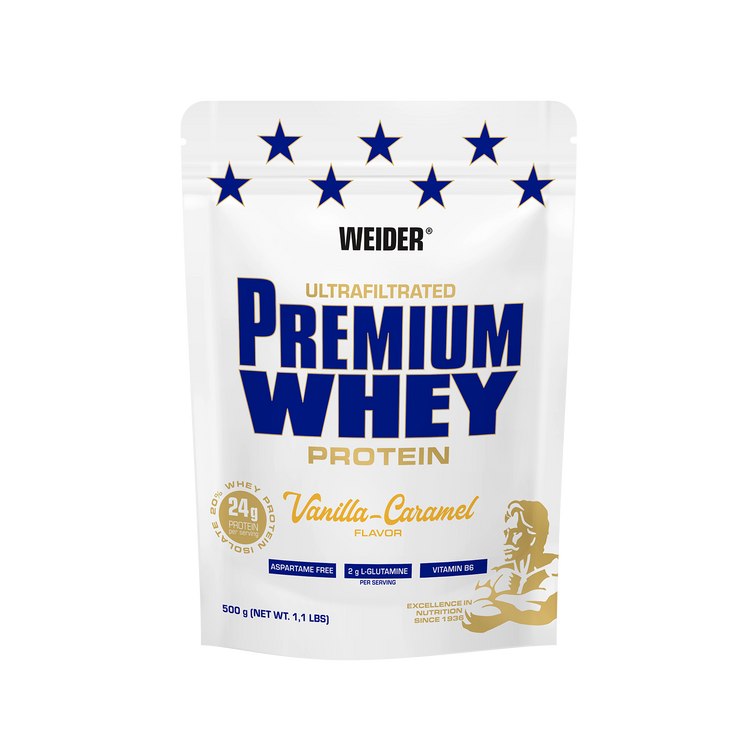 Weider Premium Whey – 500 g – Vanille-Karamell