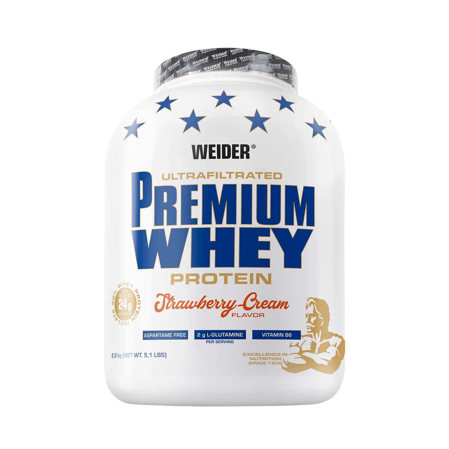Weider Premium Whey Erdbeer-Sahne 2.3 kg