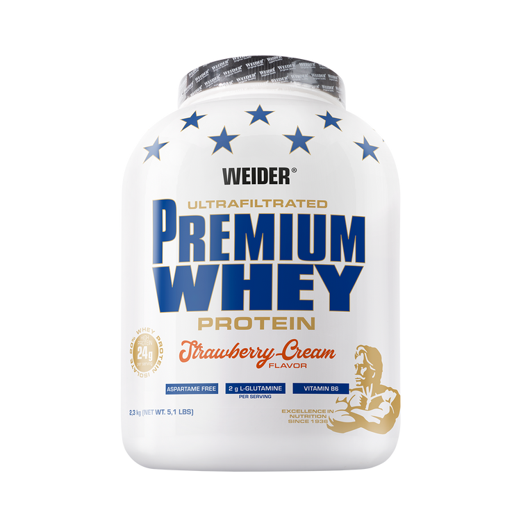 Weider Premium Whey – 2.3 kg – Erdbeer-Sahne