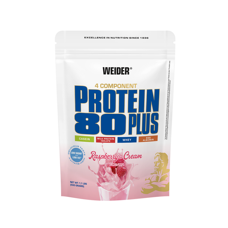 Weider Protein 80 Plus  – 500 g – Himbeere-Sahne