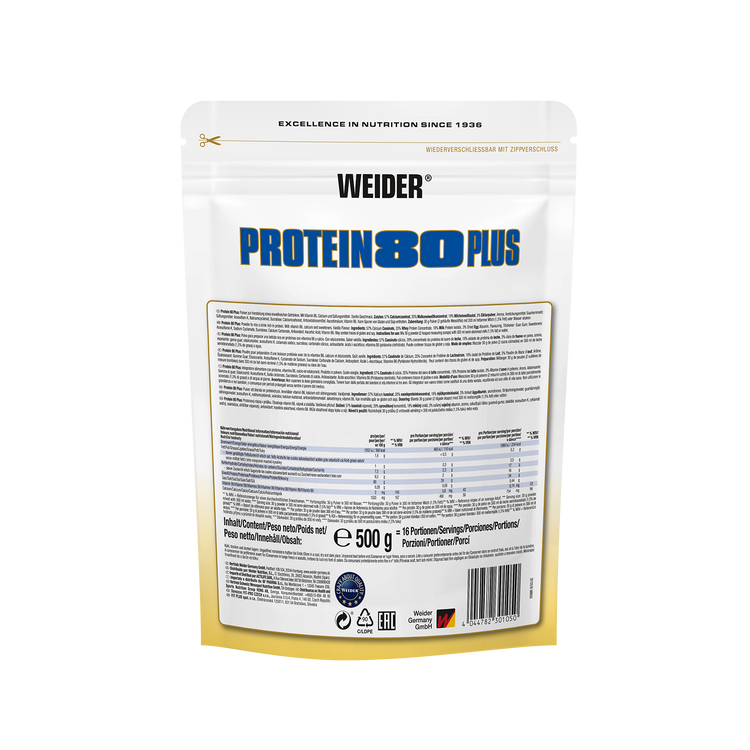 Weider Protein 80 Plus  – 500 g – Vanille