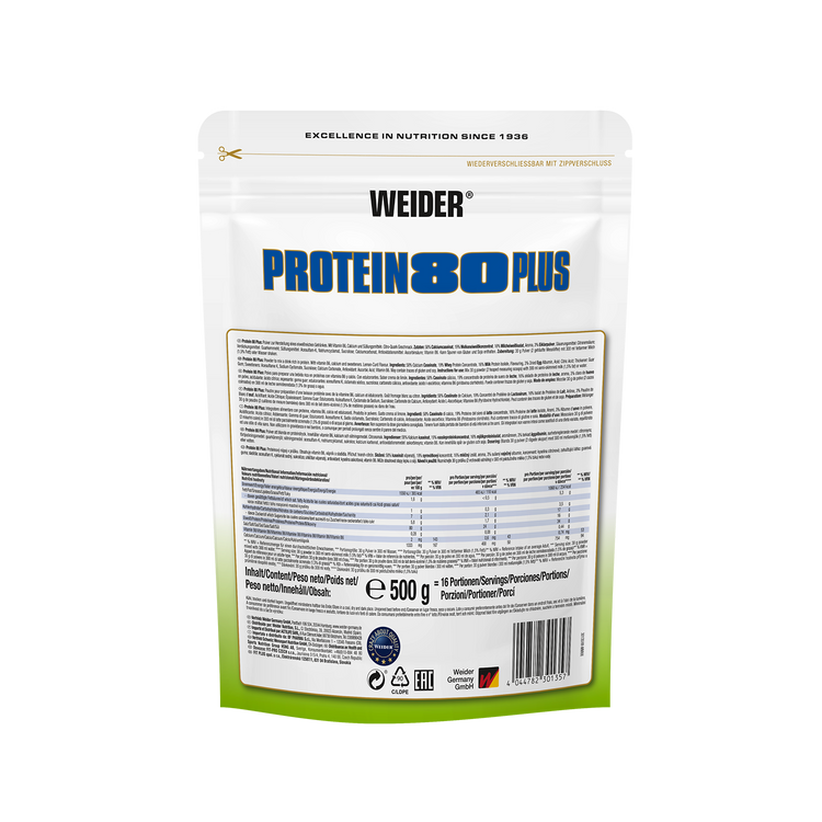 Weider Protein 80 Plus  – 500 g – Zitronenquark