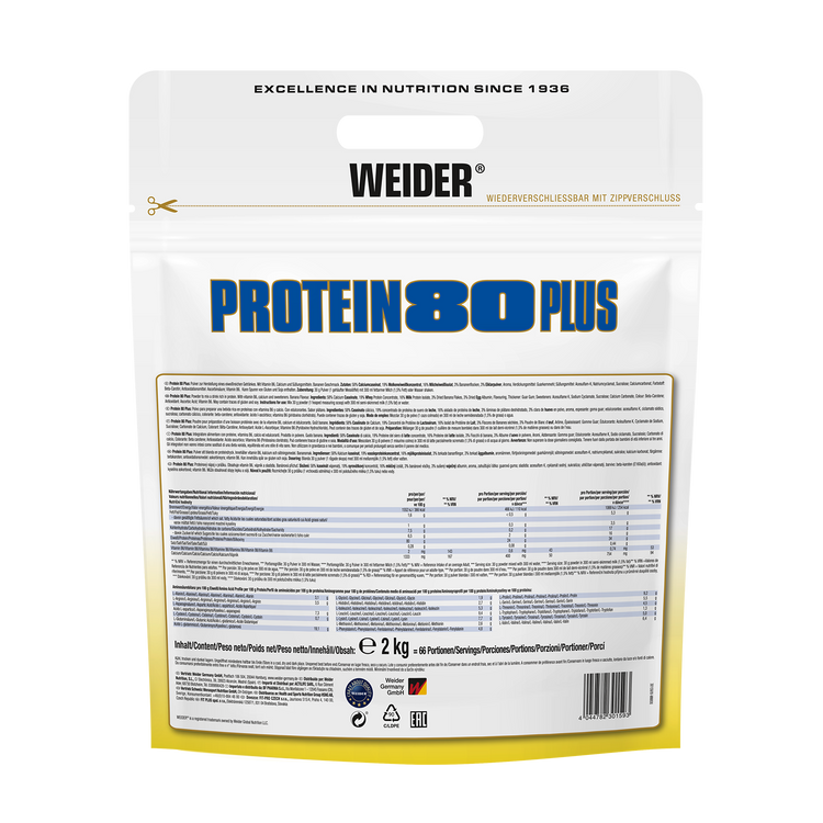 Weider Protein 80 Plus  – 2 kg – Banane